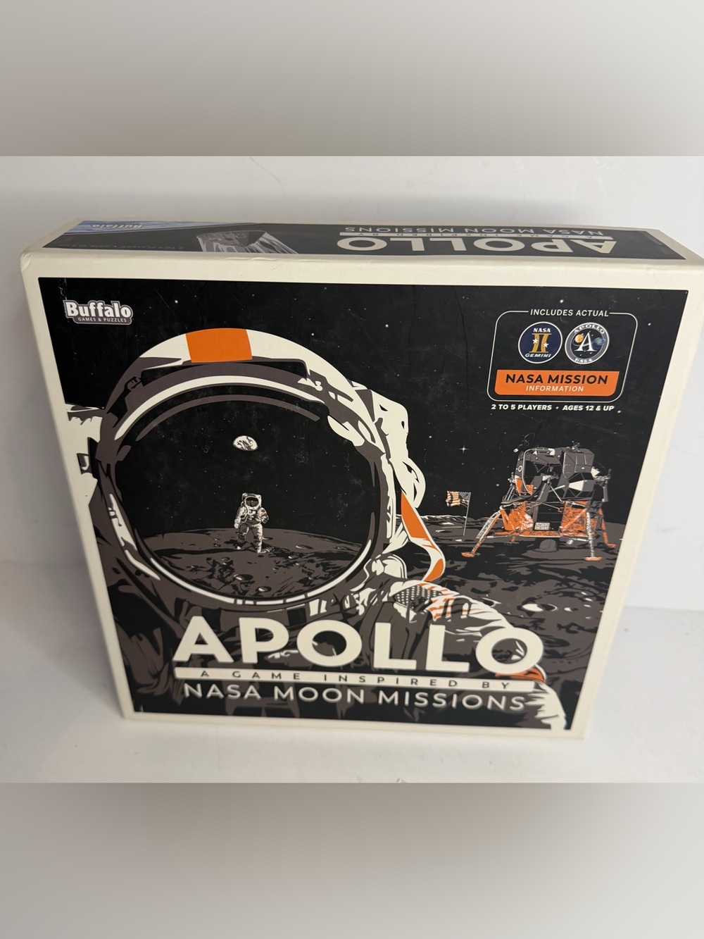 Buffalo Games APOLLO NASA Moon Missions Board Game – Complete Open Box